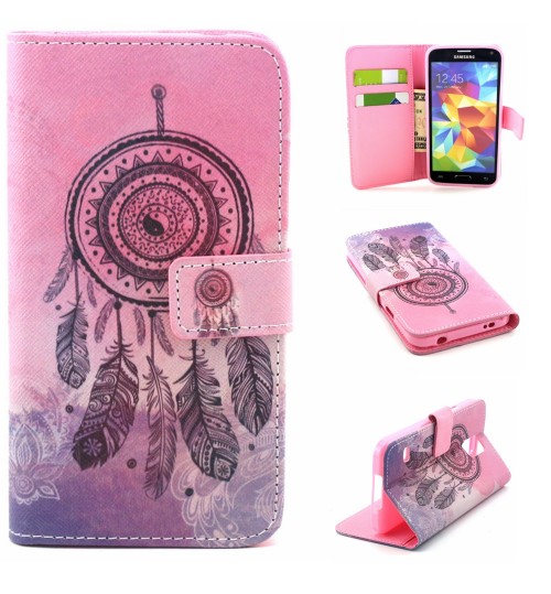 Galaxy S5 case wallet leather case printed