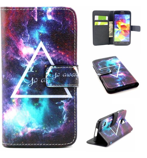 Galaxy S5 case wallet leather case printed