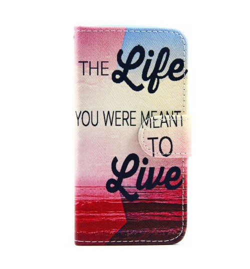 Galaxy S5 case wallet leather case printed