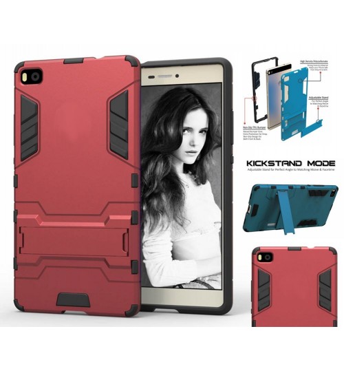 Huawei P8 Case Heavy Duty Hybrid Kickstand Cover