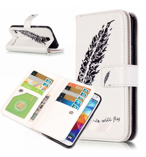 Galaxy S5 Multifunction wallet leather case