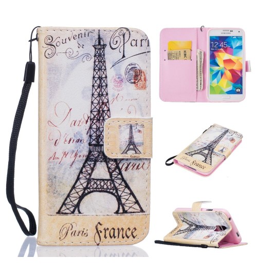 Samsung Galaxy S5 case wallet leather case printed