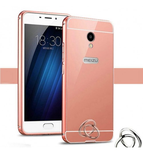 MEIZU M3S case Slim Metal bumper with mirror back cover case