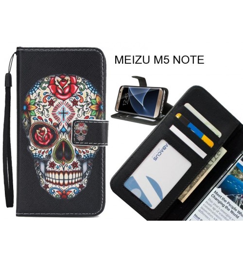 MEIZU M5 NOTE case 3 card leather wallet case printed ID