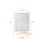Mirror 16 LED Lighted Makeup Mirror Touch Screen