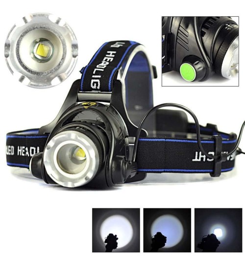 LED Headlight  T6 2000LM 4 Modes  CREE XM-L T6 LED