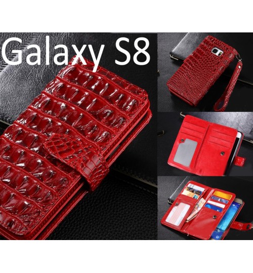 Galaxy S8 Croco wallet Leather case