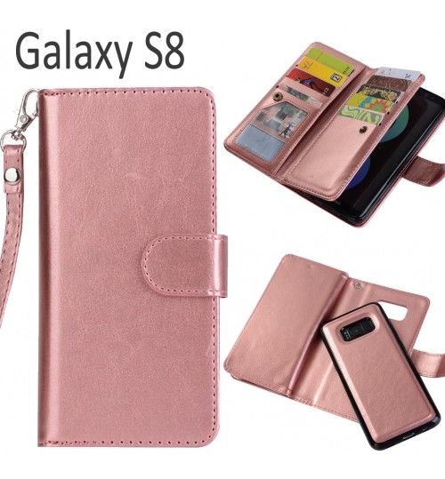Galaxy S8 detachable full wallet leather case