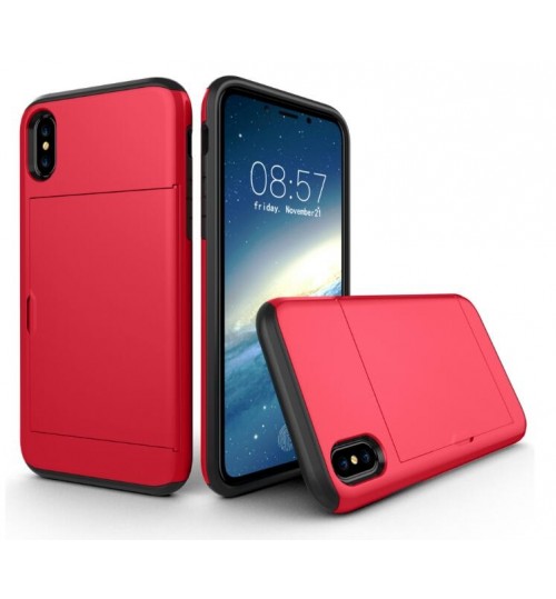 Iphone X CASE  impact proof hybrid case card clip