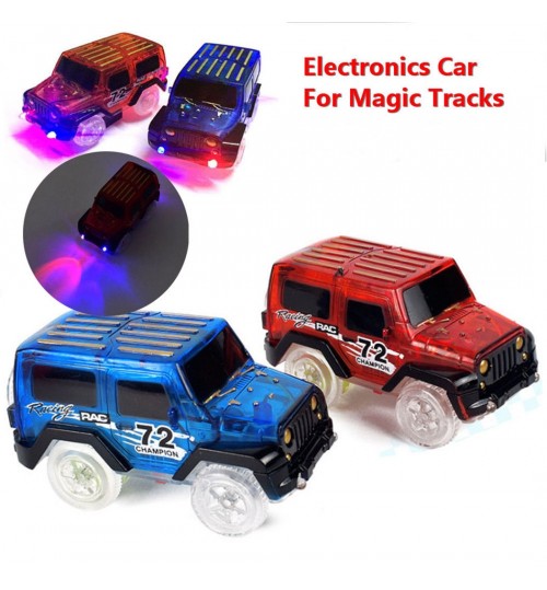 Electronics Cars 3 LED  For Magic Tracks With Flashing Lights SP