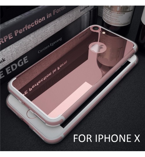 iPhone X CASE Soft Gel TPU Glaring Mirror Case