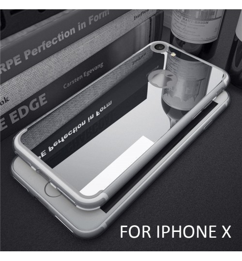 iPhone X CASE Soft Gel TPU Glaring Mirror Case