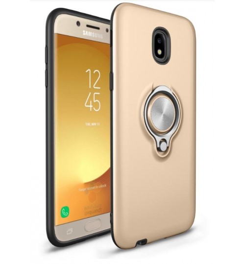 Galaxy J3 PRO 2017 Case Heavy Duty Ring Rotate Kickstand Case Cover