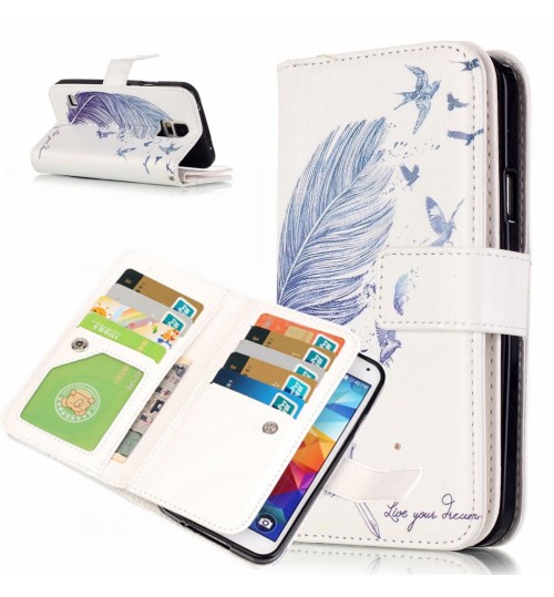 Galaxy S5 Multifunction wallet leather case