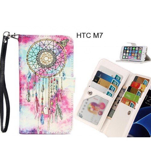 HTC M7 case Multifunction wallet leather case