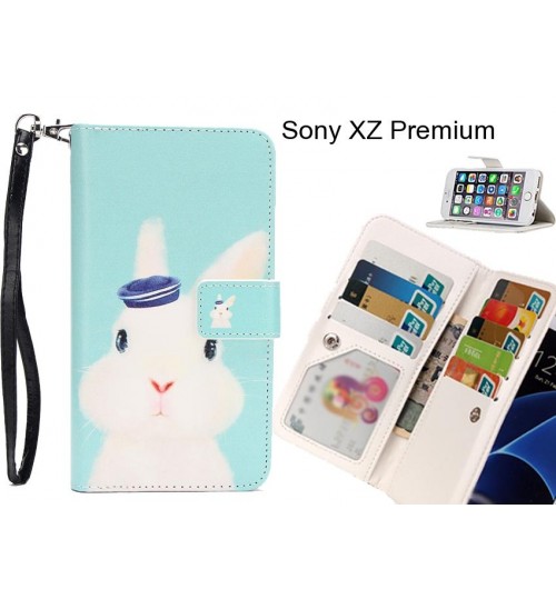 Sony XZ Premium case Multifunction wallet leather case