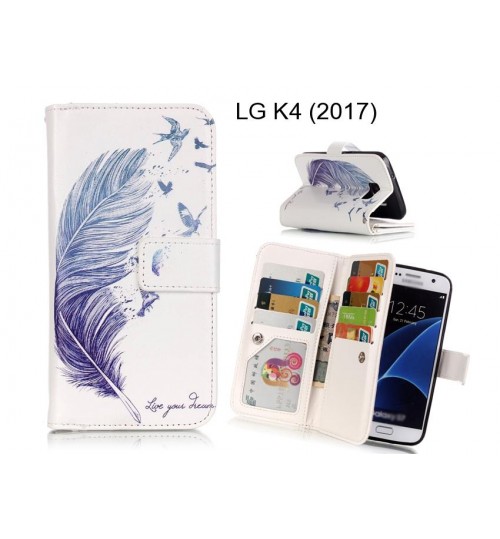 LG K4 (2017) case Multifunction wallet leather case