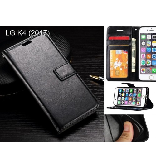 LG K4 (2017) case Fine leather wallet case