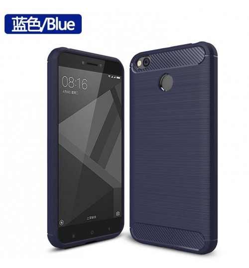 Xiaomi Redmi 4X case impact proof rugged case with carbon fiber