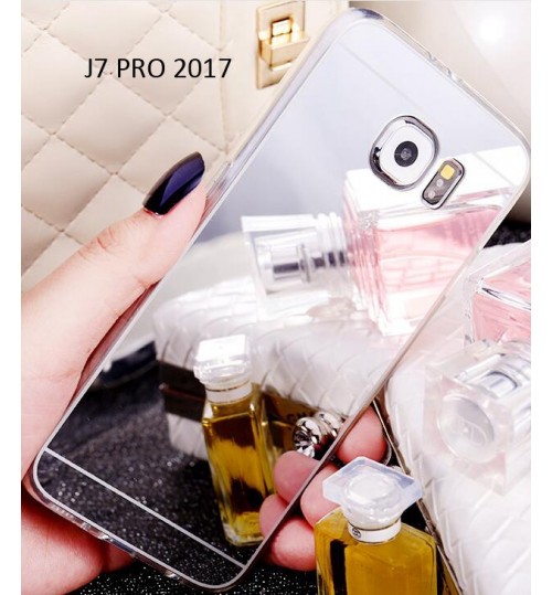 Galaxy  J7 PRO 2017  case Soft Gel TPU Mirror Case