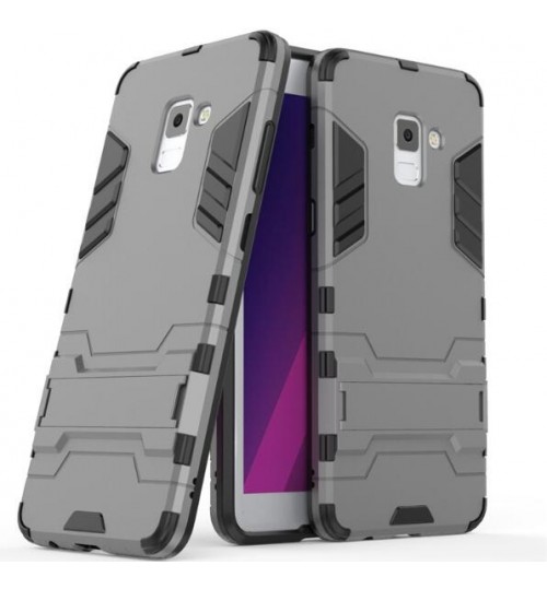 Galaxy A8 plus 2018 Case Heavy Duty Hybrid Kickstand