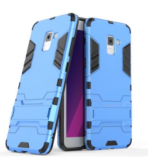 Galaxy A8 plus 2018 Case Heavy Duty Hybrid Kickstand