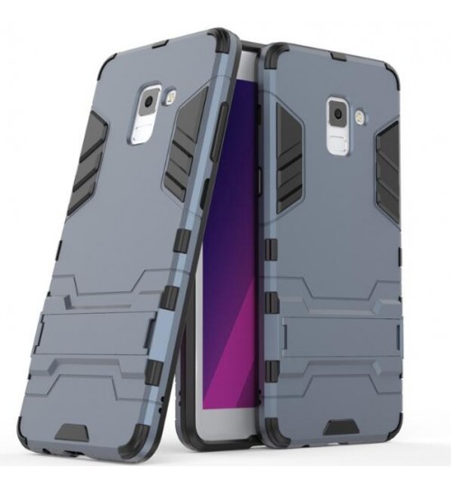 Galaxy A8 plus 2018 Case Heavy Duty Hybrid Kickstand