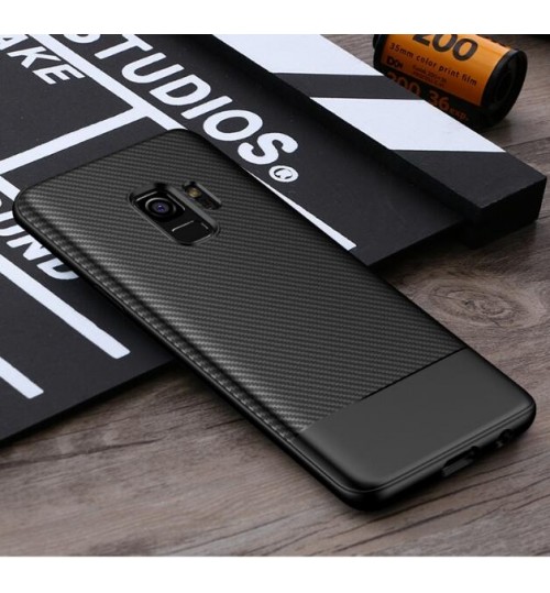 Galaxy S9 case impact proof rugged case with carbon fiber