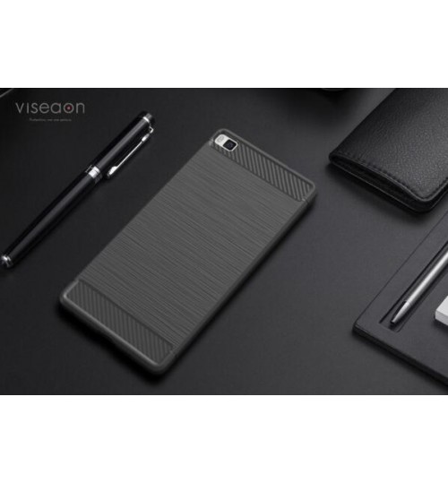 HUAWEI P8 case impact proof rugged case with carbon fiber