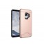 Galaxy S9 PLUS case impact proof hybrid card clip Brushed Metal Texture