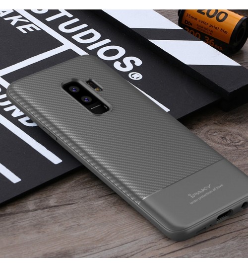 Galaxy S9 case Shockproof Carbon Fiber TPU Cover ca