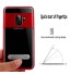 Galaxy S9 PLUS case Kickstand Clear Glossy Hybrid Rubber Case Coverl