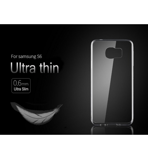 Galaxy s6 case clear gel ultra thin+SP