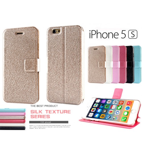 iPhone 5 5s case luxury slim flip case+combo