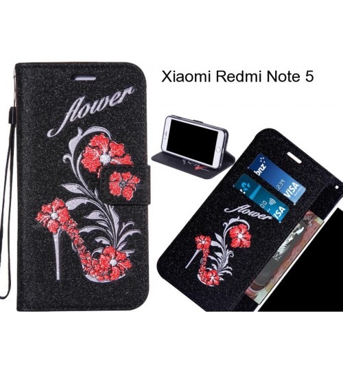 Xiaomi Redmi Note 5 case Fashion Beauty Leather Flip Wallet Case