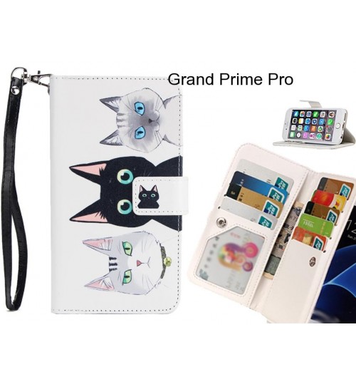 Grand Prime Pro case Multifunction wallet leather case