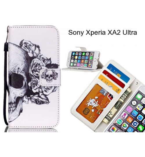 Sony Xperia XA2 Ultra case 3 card leather wallet case printed ID