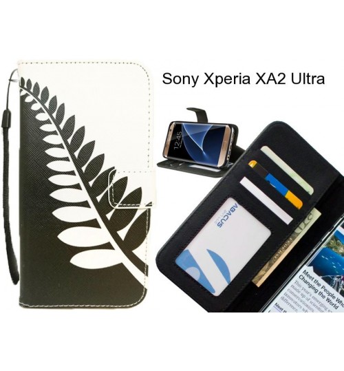 Sony Xperia XA2 Ultra case 3 card leather wallet case printed ID