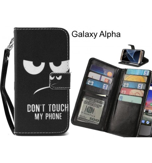 Galaxy Alpha case Multifunction wallet leather case