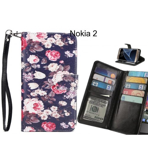 Nokia 2 case Multifunction wallet leather case