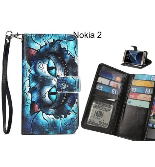 Nokia 2 case Multifunction wallet leather case