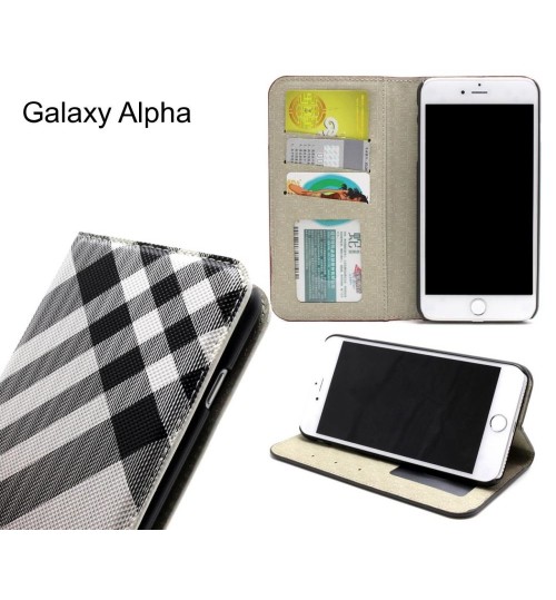 Galaxy Alpha  case wallet Leather case
