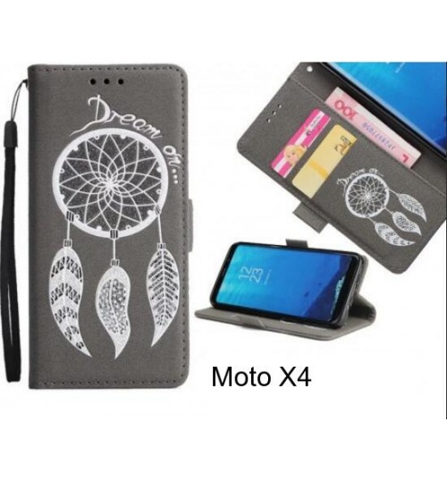 Moto X4  case Dream Cather Leather Wallet cover case