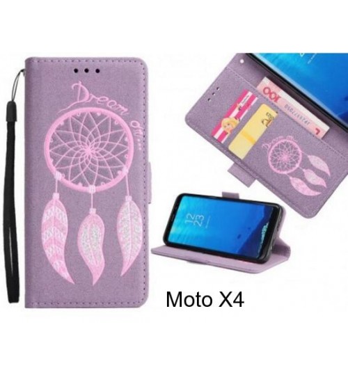 Moto X4  case Dream Cather Leather Wallet cover case