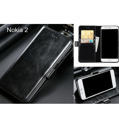Nokia 2 case executive leather wallet case