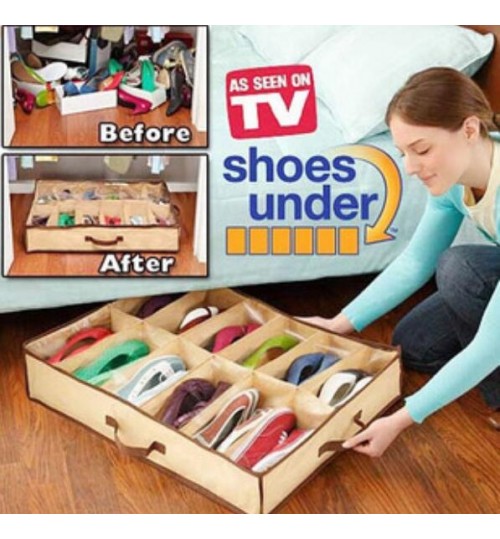 Shoes Organizer Storage Box Under Bed