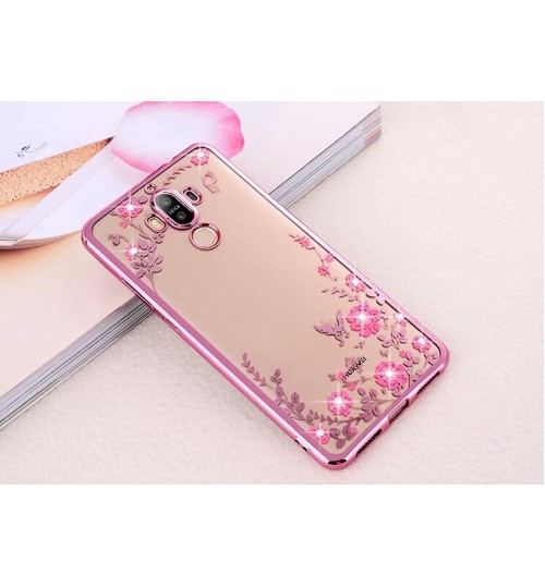 Huawei Mate 10 case soft gel tpu case luxury bling shiny floral case