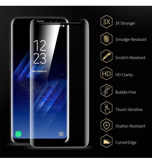 Galaxy S9 Friendly CURVED Tempered Glass Screen Protector