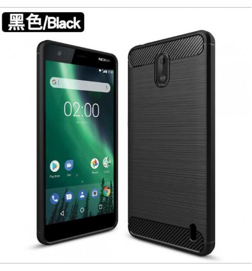 Nokia 2 case impact proof rugged case with carbon fiber