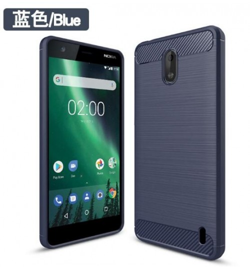 Nokia 2 case impact proof rugged case with carbon fiber